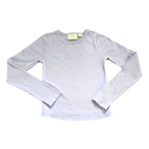 EC ANTHROPOLOGIE MAEVE RIBBED LONG SLEEVE TOP SZ.S